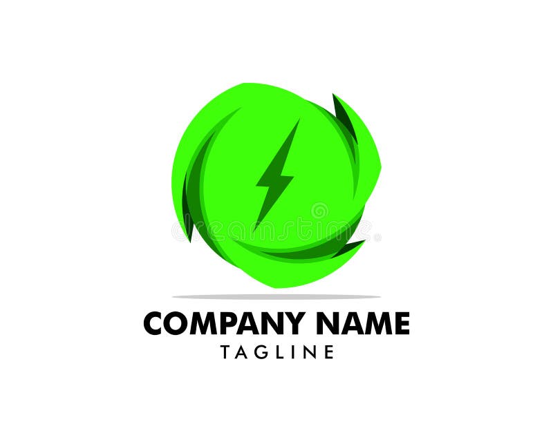 Energ?a Logo Design Element del poder verde libre illustration Energ?a Logo Design Element del poder verde libre illustration