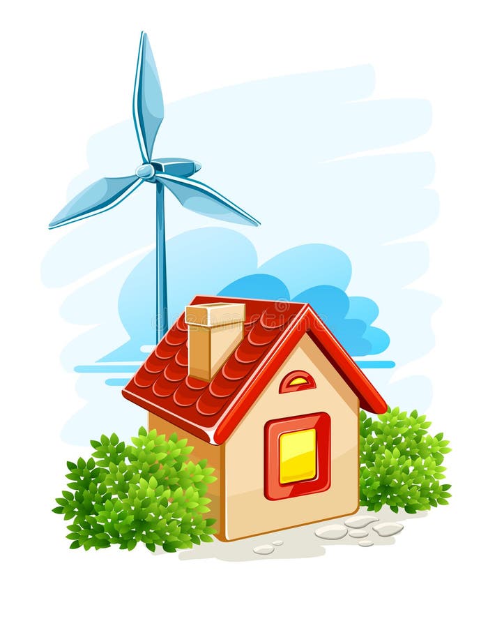 Energetyczny pokolenia domu turbina wiatr