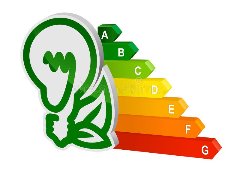 energetyczny wydajność wykres ilustracji energetyczny wydajność wykres ilustracji