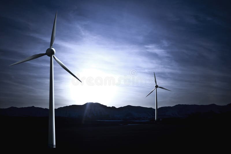 Energia eolica immagini stock libere da diritti Energia eolica immagini stock libere da diritti