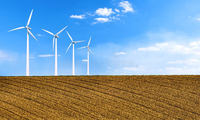 Energia odnawialna z silnikami wiatrowymi turbina śródpolny wiatr Ekologii środowiskowy tło dla prezentacji i stron internetowych fotografia stock Energia odnawialna z silnikami wiatrowymi turbina śródpolny wiatr Ekologii środowiskowy tło dla prezentacji i stron internetowych fotografia stock