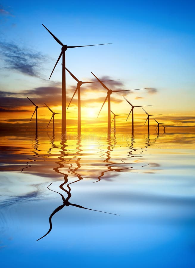 Energia Eólica fotografia de stock royalty free