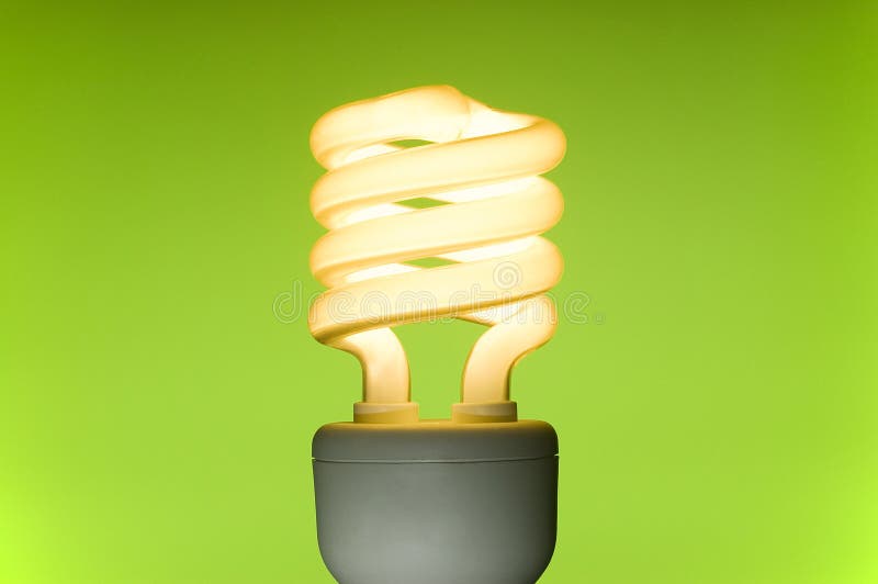 Energie - de bol van het besparingsneonlicht