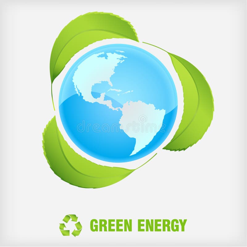 energii zieleń przetwarza symbol ilustracji energii zieleń przetwarza symbol ilustracji