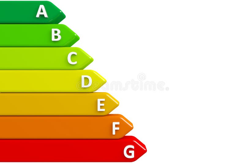 Energy chart with clipping path stock illustration Energy chart with clipping path stock illustration
