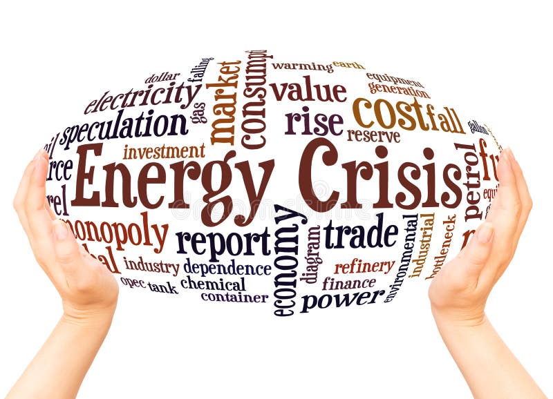 energy crisis word cloud hand sphere concept stock illustration - illustration of petrol, industry: 127719232
