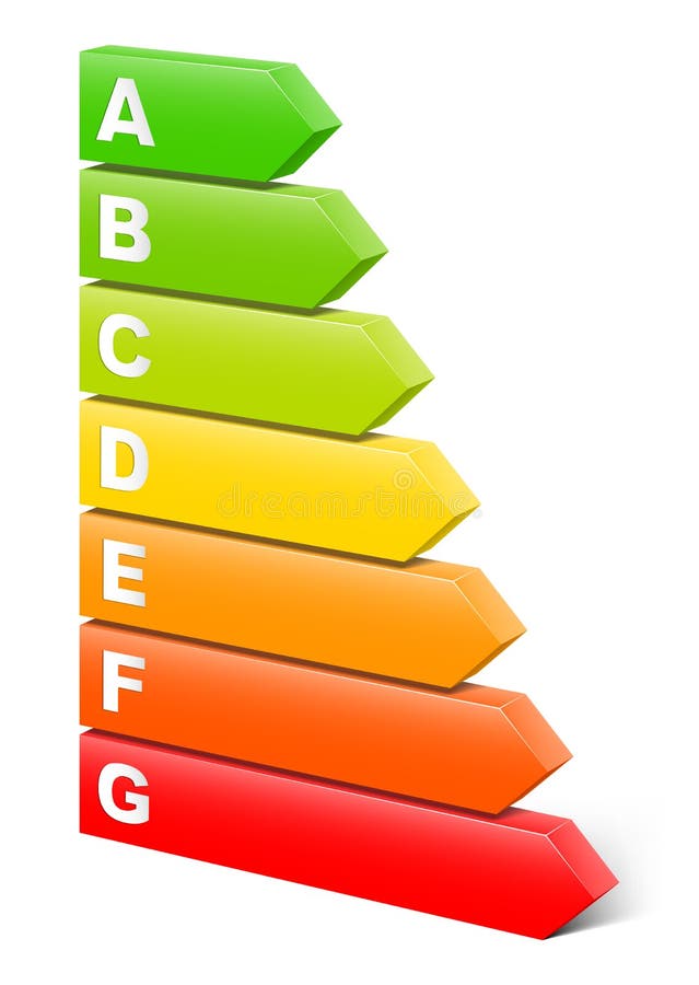 Energy efficiency rating vector illustration