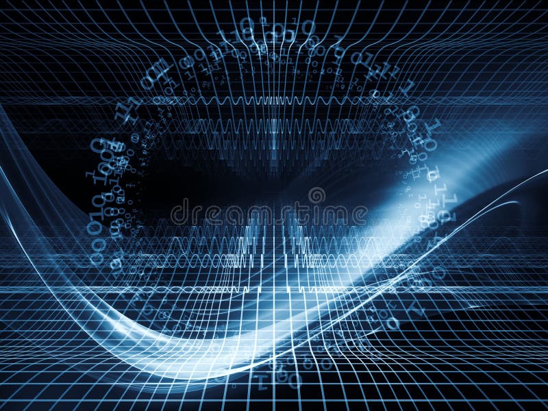 Energy of Fractal Realms stock illustration