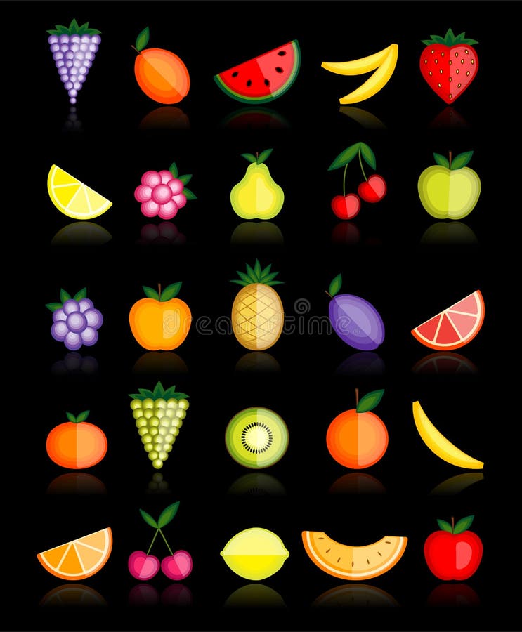 Energy Fruits. Vector Collection For Your Design Picture. Image 16883557