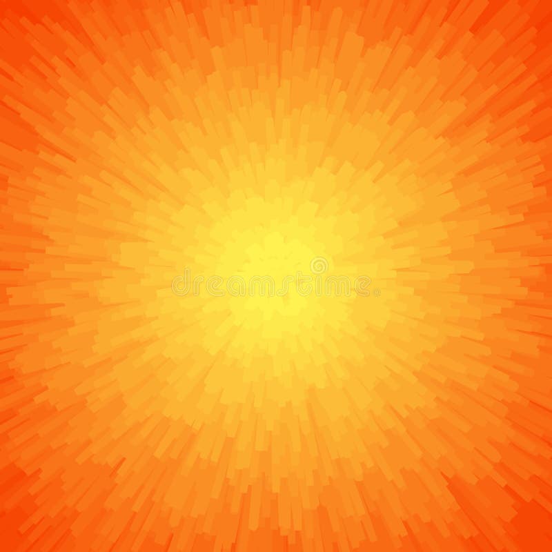 Energy Light Abstract Background in Orange Colors Stock Vector