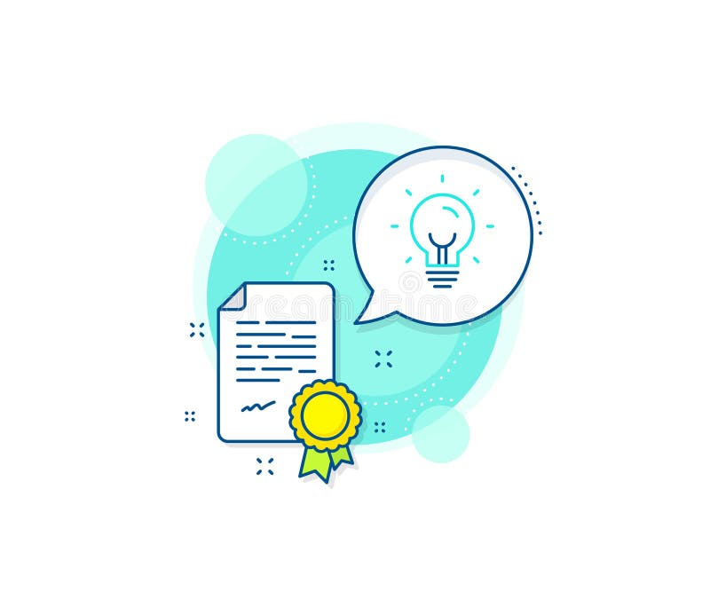 Energy line icon. Lightbulb sign. Electric power. Vector vector illustration