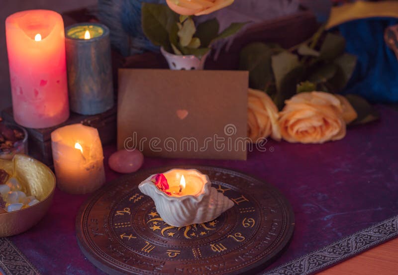 Energy Therapy, Candles for Mental Health Stock Photo Image of