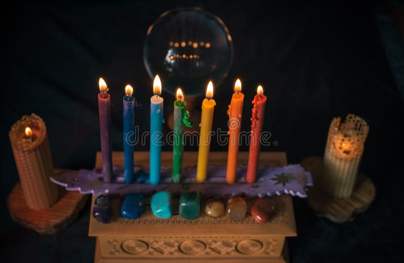 Energy Therapy, Candles for Mental Health Stock Image Image of