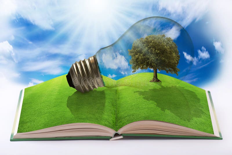 Energía renovable para un mundo limpio libre illustration Energía renovable para un mundo limpio libre illustration