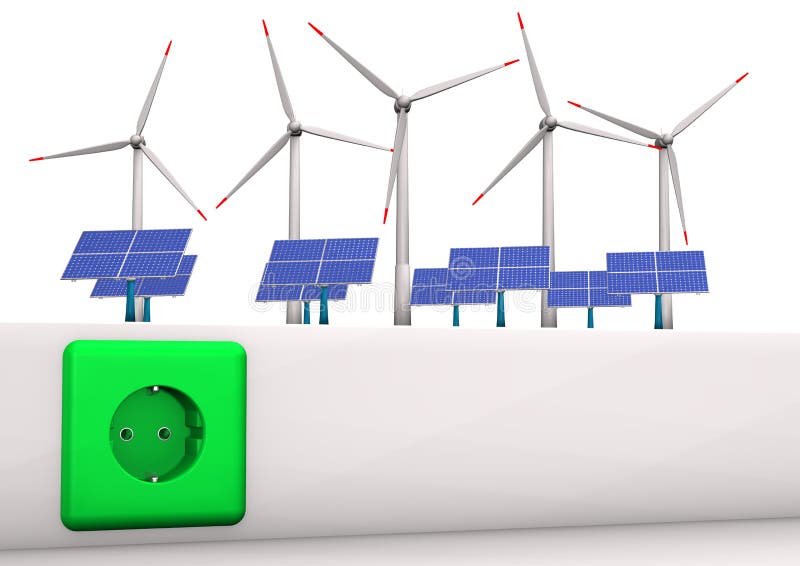 Energía verde libre illustration Energía verde libre illustration