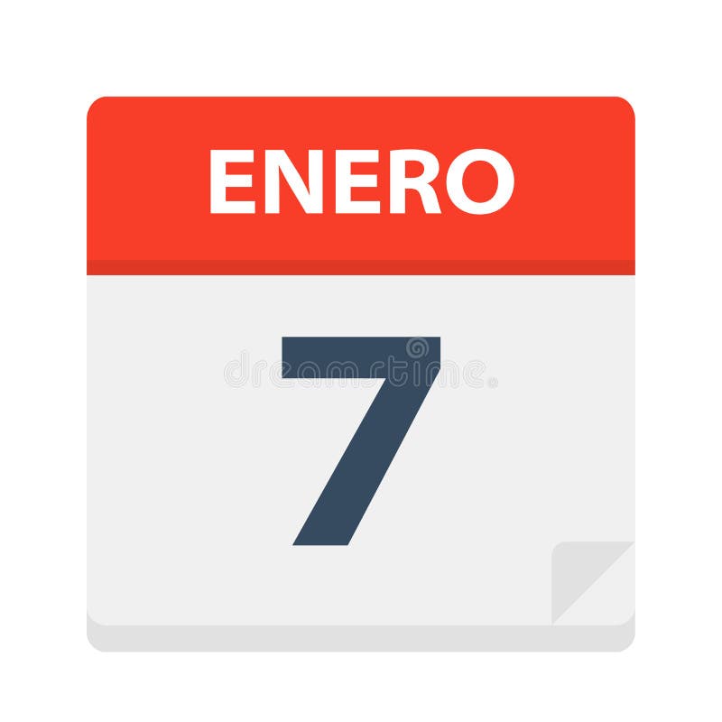 Enero 2 Icono Del Calendario 2 De Enero Ejemplo Del Vector De La