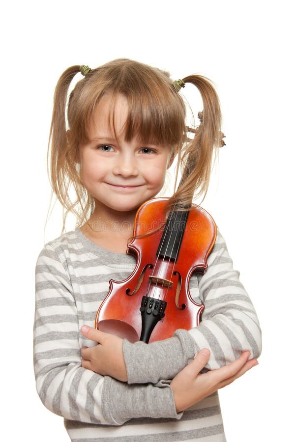 Enfant de violon photo stock. Image du échines, fille - 15110334