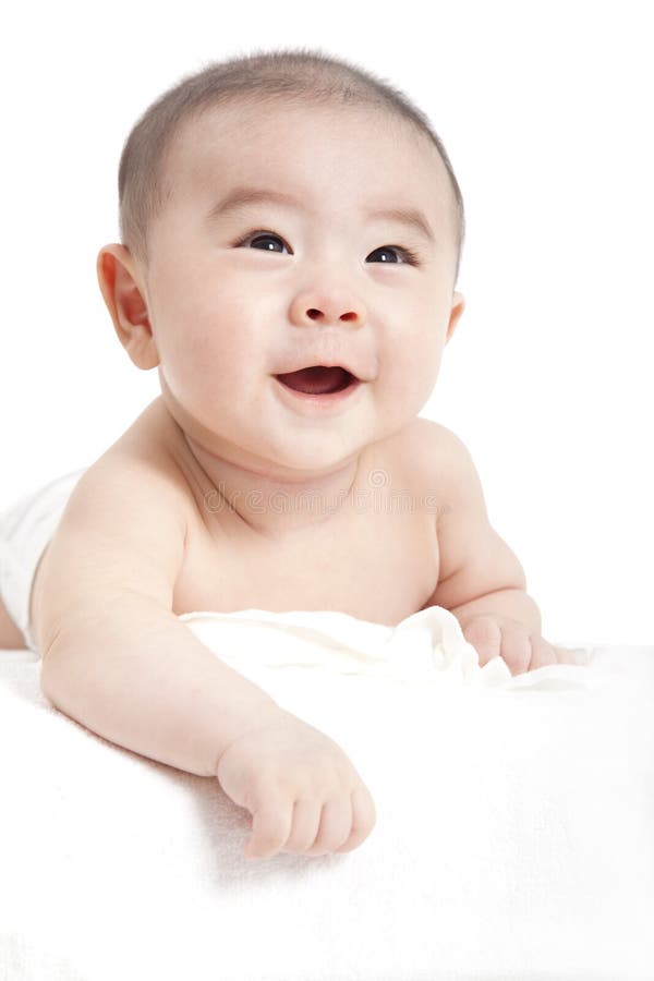 Enfant en bas âge asiatique de sourire images libres de droits Enfant en bas âge asiatique de sourire images libres de droits