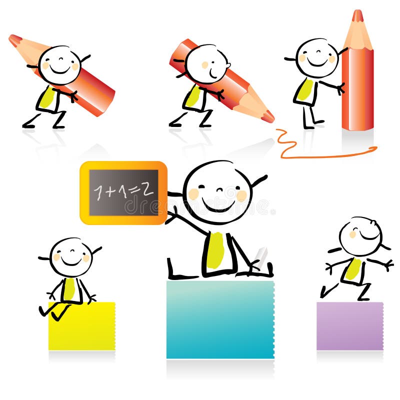 enfants de dessin animé illustration libre de droits enfants de dessin animé illustration libre de droits