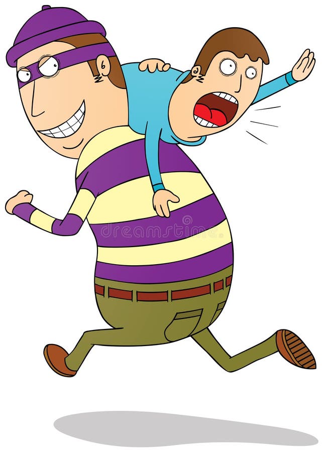 Enfants de kidnapping illustration de vecteur. Illustration du aide