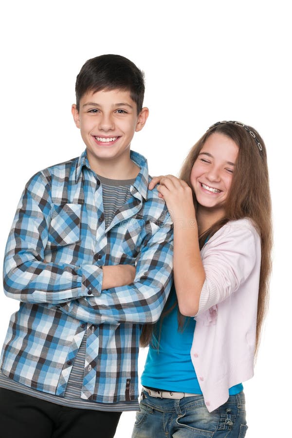 Enfants heureux de mode photo libre de droits Enfants heureux de mode photo libre de droits