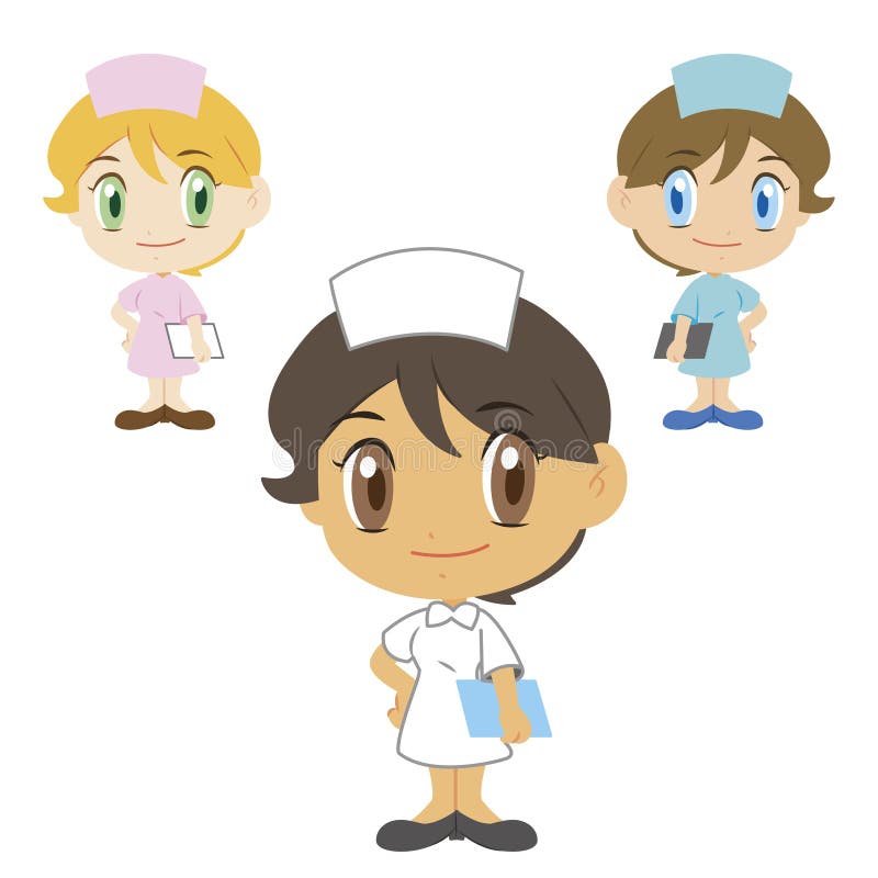 Enfermeiros De Desenho Animado E Proteção Antivírus Da Coroa