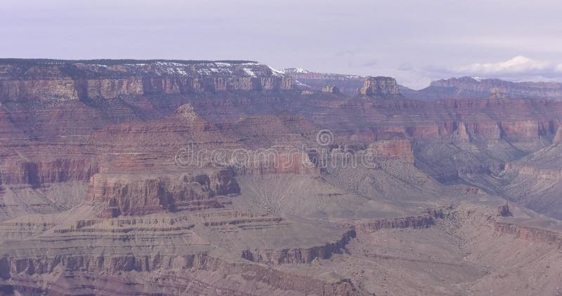 Enfoque del parque nacional de Grand Canyon hacia fuera almacen de video
