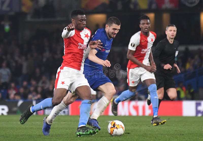 LONDON, ENGLAND - APRIL 18, 2019: Ibrahim Traore of Slavia