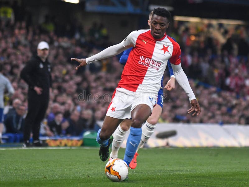 LONDON, ENGLAND - APRIL 18, 2019: Ibrahim Traore of Slavia