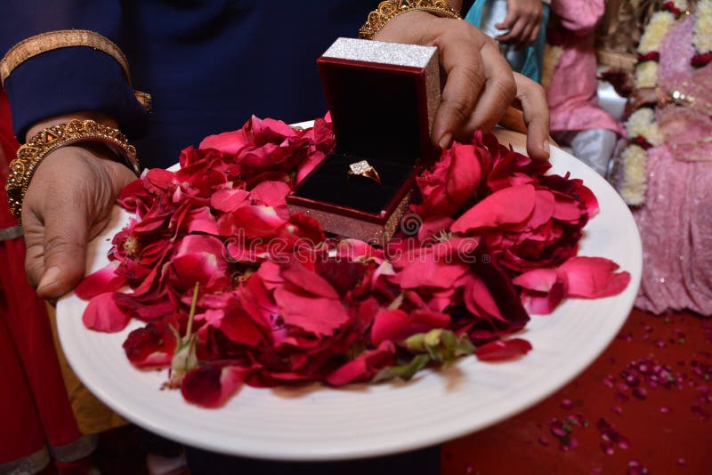 Engagement Ring Stock Photo Image Of Plate Ring Kept