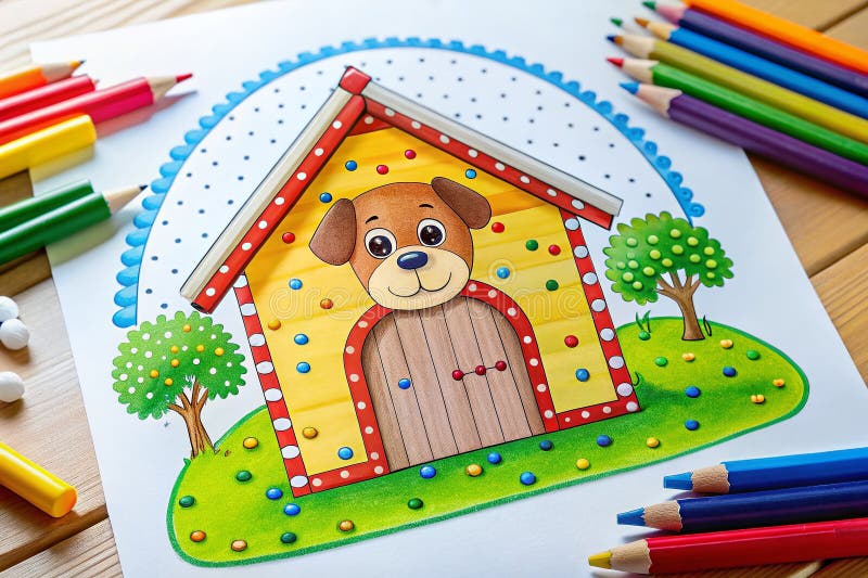Engaging DottoDot Printable Worksheet Cartoon Dog House Activity for Kids Educational Fun and Engaging DottoDot Printable Worksheet Cartoon Dog House Activity for Kids Educational Fun and