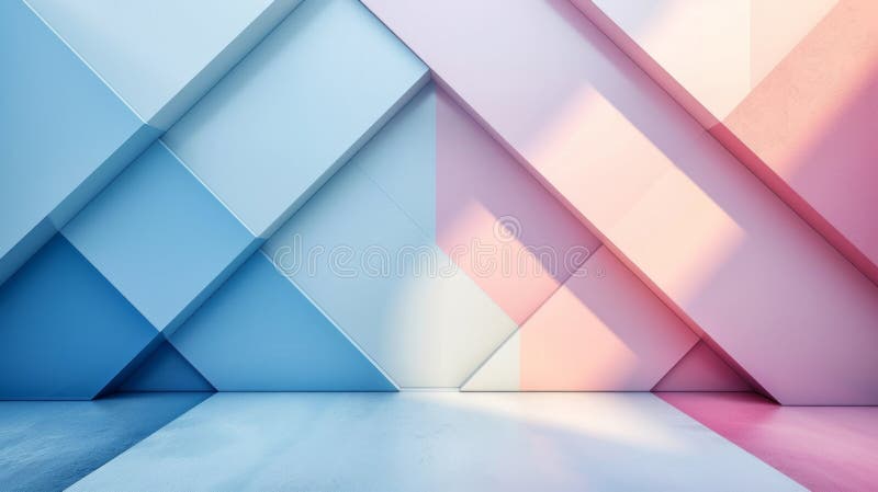 Engaging image of abstract diamond shapes arranged harmoniously against a minimalist backdrop royalty free stock images