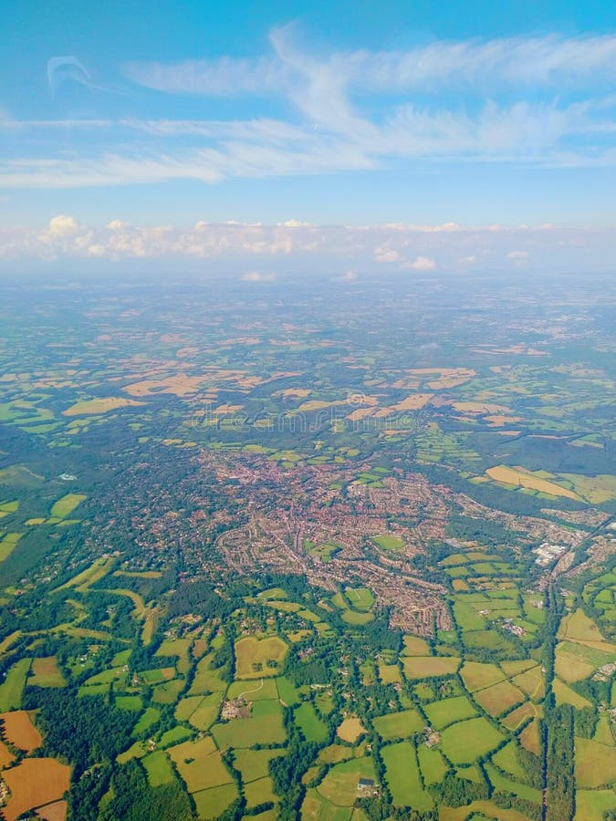 Engeland - Mening van hierboven royalty-vrije stock afbeeldingen Engeland - Mening van hierboven royalty-vrije stock afbeeldingen