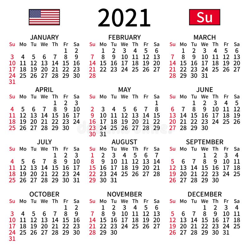 medeklinker Tom Audreath streng Engelse Kalender 2022 Maandag Vector Illustratie - Illustration of  koninkrijk, maandag: 233263660