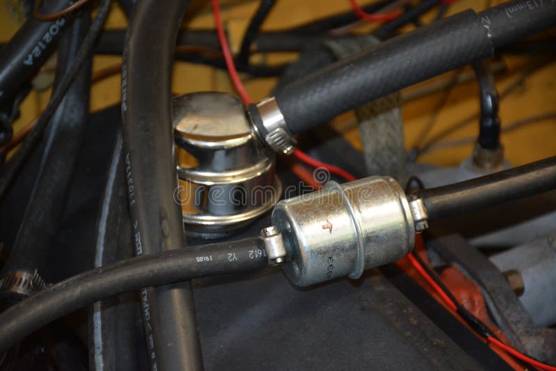 Engine compartment detail royalty free stock photography