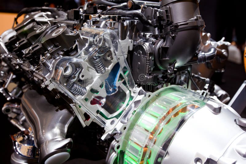 Engine de véhicule innovatrice puissante photo stock Engine de véhicule innovatrice puissante photo stock