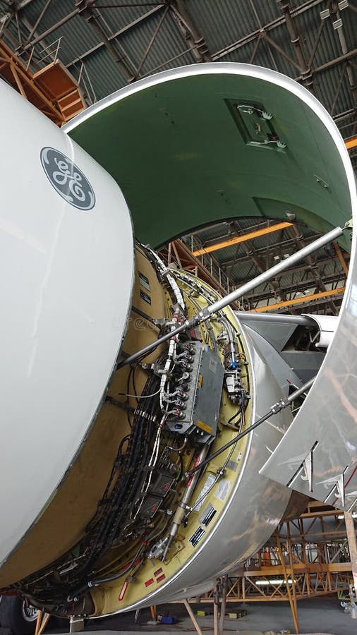 Engine Fan Cowl Perfection editorial stock photo. Image of perfection