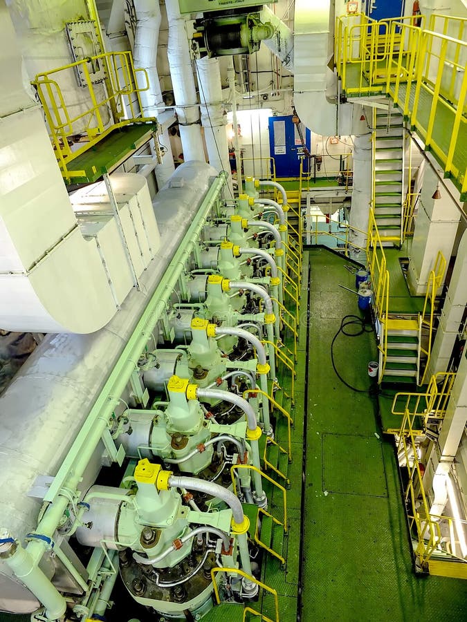 Engine inside a ship