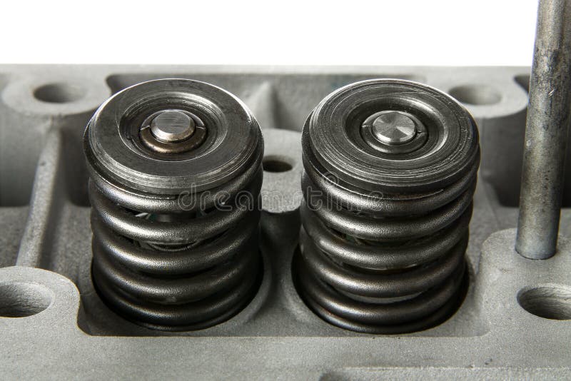 Valve Springs of a Diesel Engine Stock Image Image of marine, springs