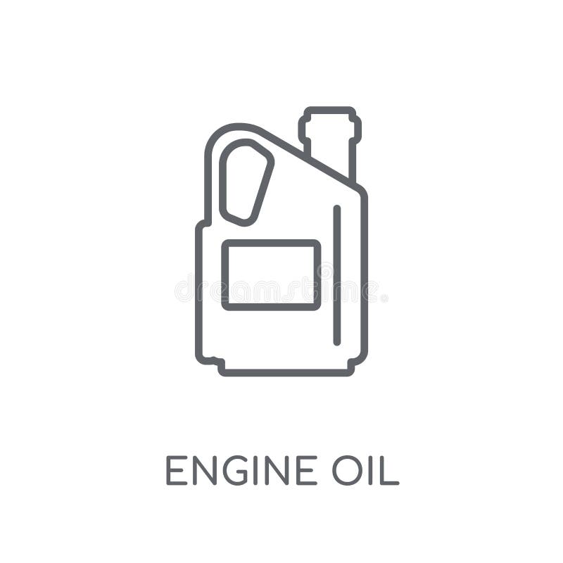 Engine Oil Linear Icon. Modern Outline Engine Oil Logo Concept O Stock