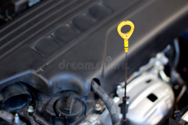 Engine Oil Dip Stick Spare Part Stock Photo Image of white, tool