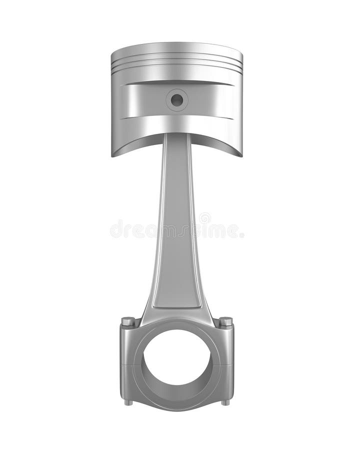Piston and Connecting Rod Parts Stock Vector Illustration of