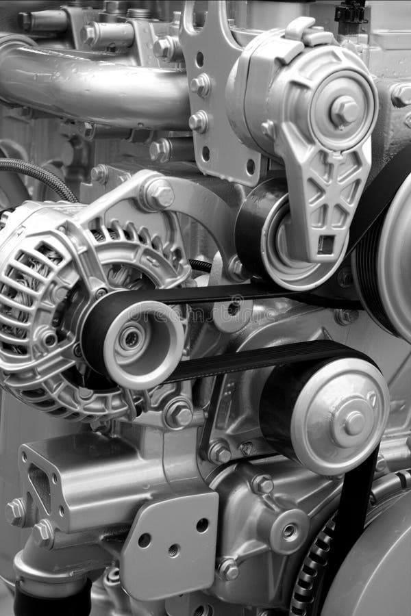 Engine parts and components stock images