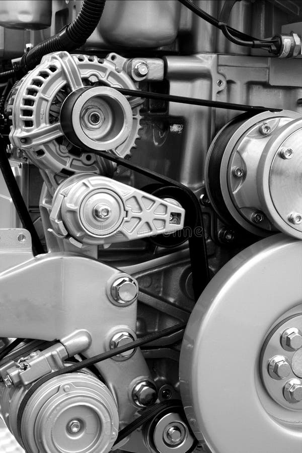 Engine parts and components stock photography