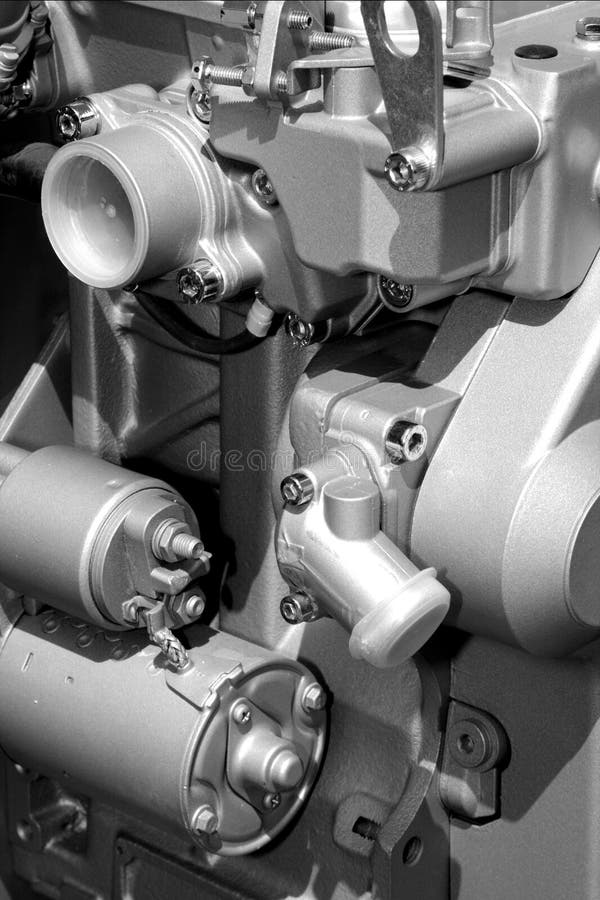 Engine Parts and Components Stock Photo Image of white, carb 3321144