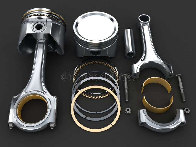 Engine piston royalty free illustration