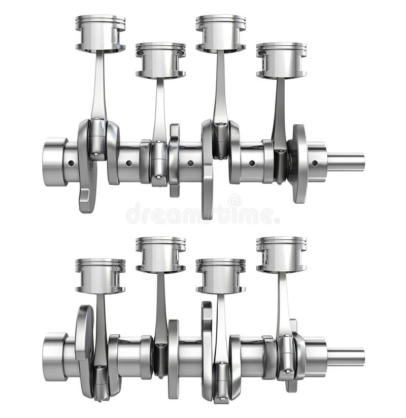 Pistons & Crankshaft stock illustration. Illustration of engine 1766689