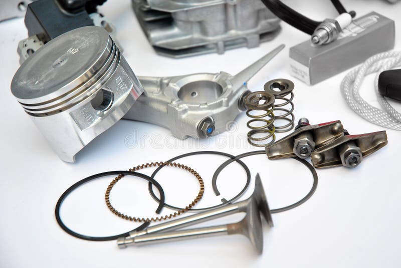 Engine Spare Part stock image. Image of piston, chain 36742897