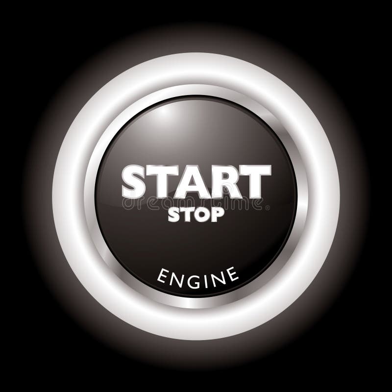 Engine Start Button Stock Illustrations – 1,858 Engine Start