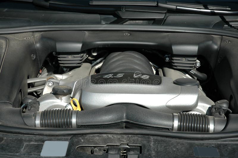 Engine under hood editorial stock photo. Image of custom 15100488